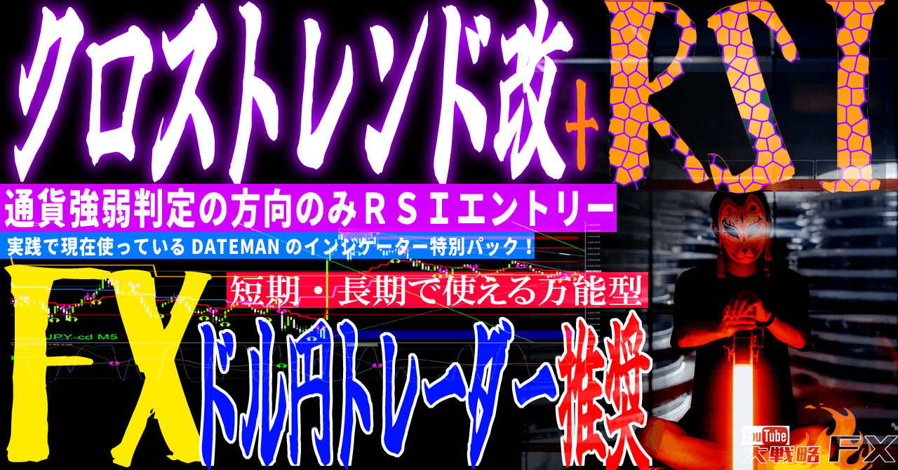 『通貨クロストレンド＋RSI』サイン付きインジケーター緊急発売！