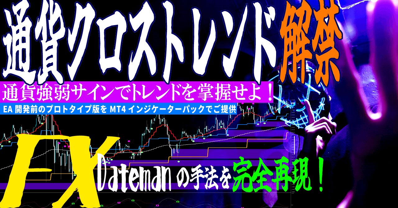 通貨クロストレンド手法！サイン付きインジケーター解禁！