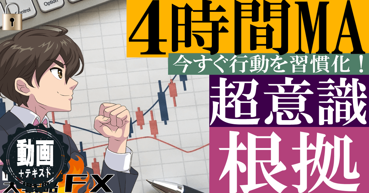 【重要すぎる】4時間MAラインは超意識される！FXトレンドを読み解く鍵