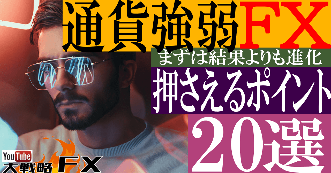 【絶対奥義】通貨強弱トレードで押さえておきたいポイント20選！